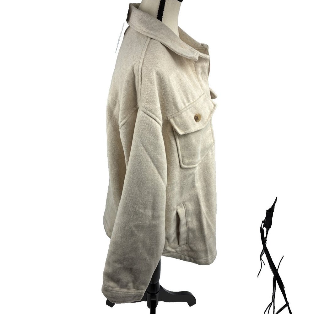 Members Mark Womens Shacket Button Front Shirt Ja… - image 3